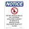 Signmission OSHA Notice, 7" Height, Do Not Deface Walls Sign With Symbol, 7" X 5", Portrait OS-NS-D-57-V-11138 - alternate 1